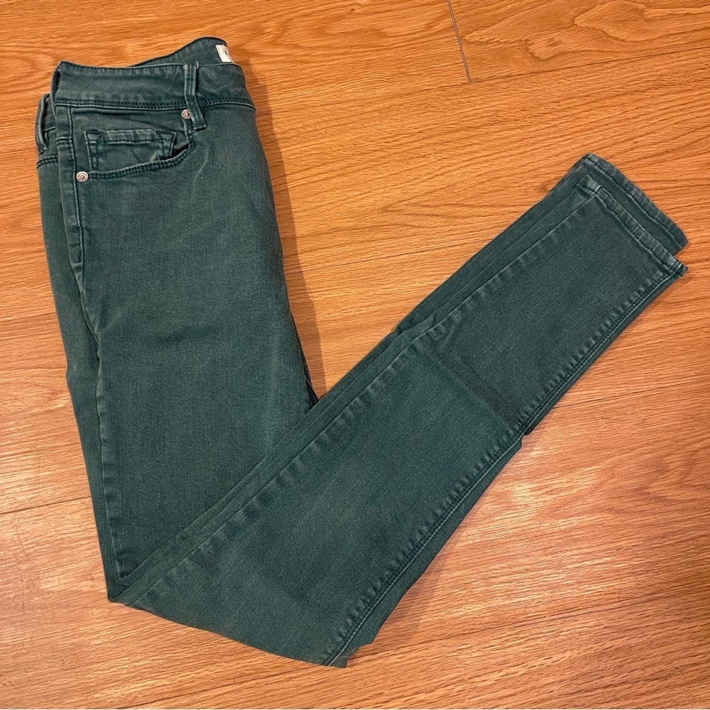 BULLHEAD | Green high rise skinny jeans